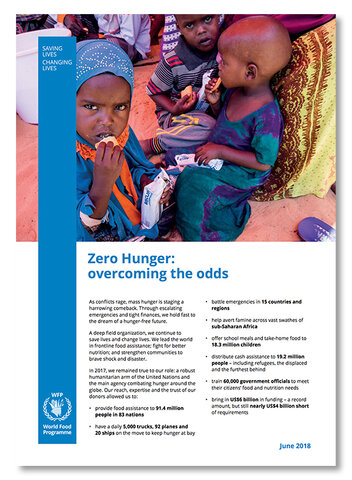 2018 - Zero Hunger: overcoming the odds